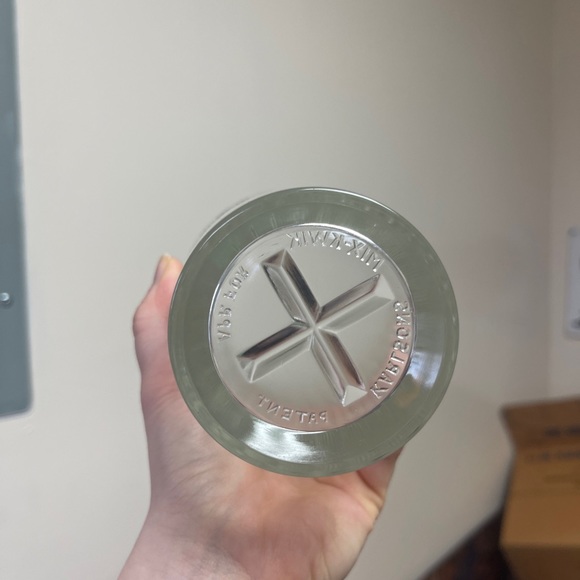 Vintage Hazel Atlas Karlsons's Mix Quick Shaker Bar Glass Mix-Serv NOS - Picture 3 of 6